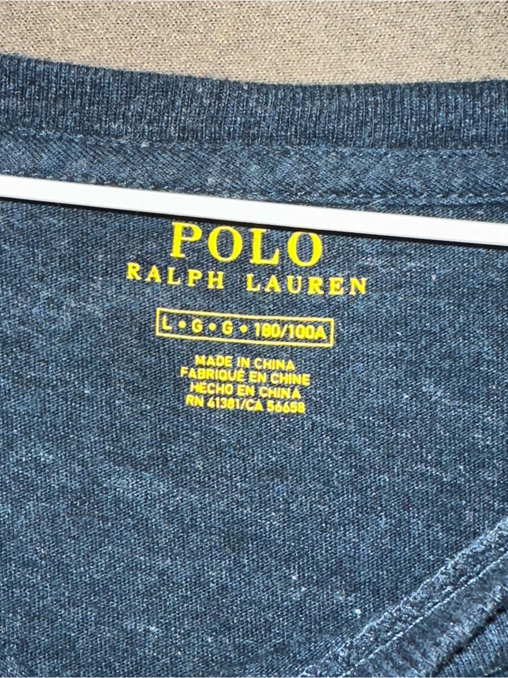 Polo by Ralph Lauren Heathered Navy Short Sleeve Tee
